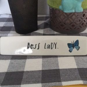 Rae Dunn boss lady plaque